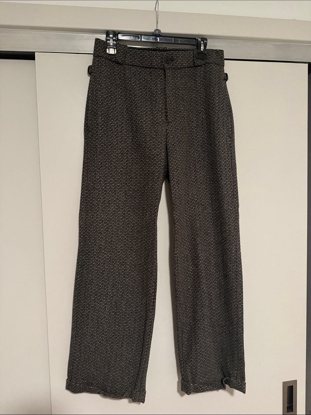 Banana Republic Black/Brown Textured Dress Pants